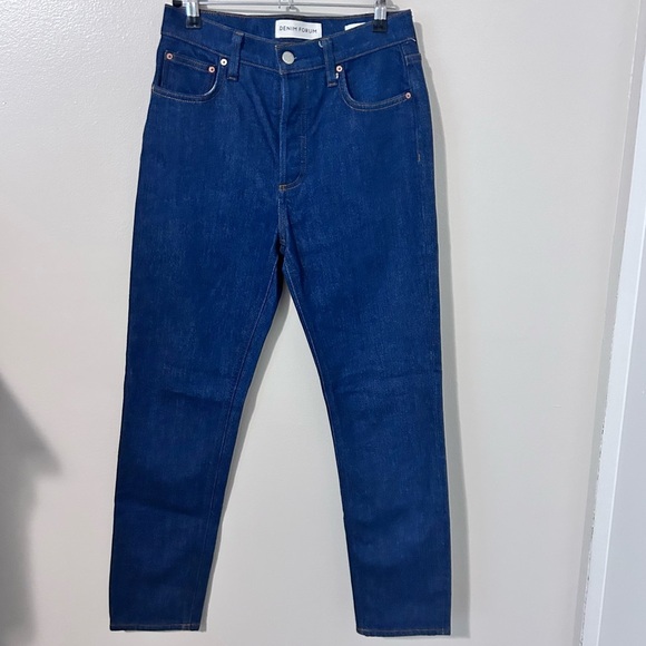 Denim Forum The Yoko High Rise Slim Blue 26W 28L NWOT - Picture 2 of 5